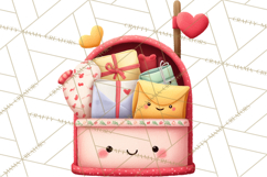 Valentine Ladybug Clipart PNG, Cute Bee Butterfly Beetle Png Product Image 4