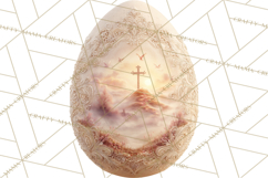Christian Easter Clipart PNG, Resurrection Easter Egg Product Image 4