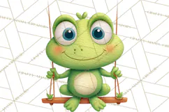 Frog Storybook Clipart, Cute Cartoon Frog Illustrations Png Product Image 5