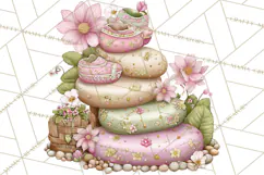 Magic Garden Bugs Clipart PNG, Pastel Fairy Garden Png Product Image 5