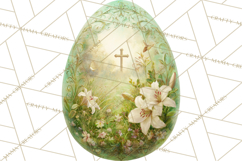 Christian Easter Clipart PNG, Resurrection Easter Egg Product Image 5