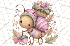 Magic Garden Bugs Clipart PNG, Pastel Fairy Garden Png Product Image 2
