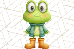 Frog Storybook Clipart, Cute Cartoon Frog Illustrations Png Product Image 2