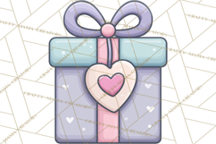 Cute Valentine Icons PNG Pastel Love Clipart Illustrations Product Image 3