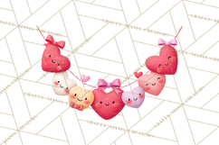 Valentine Ladybug Clipart PNG, Cute Bee Butterfly Beetle Png Product Image 4