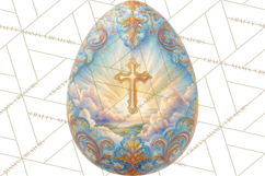 Christian Easter Clipart PNG, Resurrection Easter Egg Product Image 4