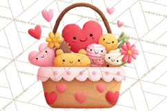 Valentine Ladybug Clipart PNG, Cute Bee Butterfly Beetle Png Product Image 5