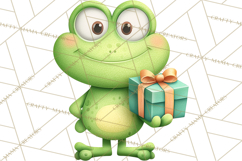 Frog Storybook Clipart, Cute Cartoon Frog Illustrations Png Product Image 5
