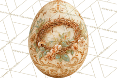 Christian Easter Clipart PNG, Resurrection Easter Egg Product Image 2