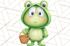 Frog Storybook Clipart, Cute Cartoon Frog Illustrations Png Product Image 2