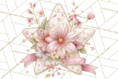 Floral Girl Power Clipart, Girly Feminine Icons Png Product Image 2