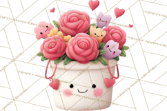 Valentine Ladybug Clipart PNG, Cute Bee Butterfly Beetle Png Product Image 2