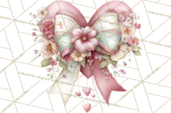 Floral Girl Power Clipart, Girly Feminine Icons Png Product Image 4