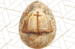 Christian Easter Clipart PNG, Resurrection Easter Egg Product Image 4