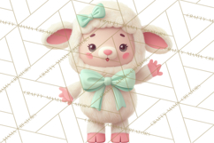 Whimsical Easter Characters Clipart PNG, Cute Mint Png Product Image 3