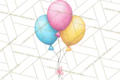 Birthday Balloon Clipart, Balloon Bunch PNG, Party Balloon Product Image 5