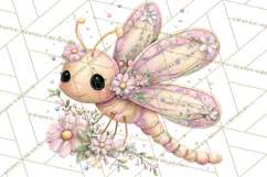 Magic Garden Bugs Clipart PNG, Pastel Fairy Garden Png Product Image 5