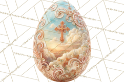 Christian Easter Clipart PNG, Resurrection Easter Egg Product Image 5