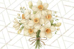 Vintage Spring Florals Clipart, Cottagecore Flower Png Product Image 2