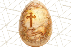 Christian Easter Clipart PNG, Resurrection Easter Egg Product Image 2