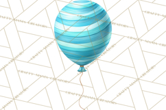 Birthday Balloon Clipart, Balloon Bunch PNG, Party Balloon Product Image 2