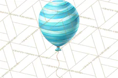 Birthday Balloon Clipart, Balloon Bunch PNG, Party Balloon Product Image 2