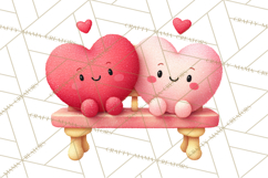 Valentine Ladybug Clipart PNG, Cute Bee Butterfly Beetle Png Product Image 2