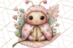 Magic Garden Bugs Clipart PNG, Pastel Fairy Garden Png Product Image 3