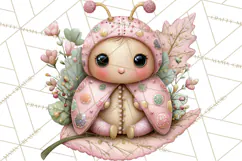 Magic Garden Bugs Clipart PNG, Pastel Fairy Garden Png Product Image 3