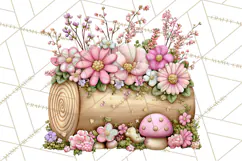 Magic Garden Bugs Clipart PNG, Pastel Fairy Garden Png Product Image 4
