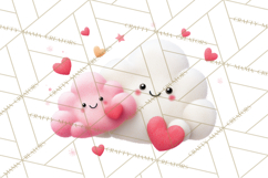 Valentine Ladybug Clipart PNG, Cute Bee Butterfly Beetle Png Product Image 4