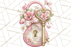 Floral Girl Power Clipart, Girly Feminine Icons Png Product Image 4