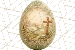 Christian Easter Clipart PNG, Resurrection Easter Egg Product Image 5