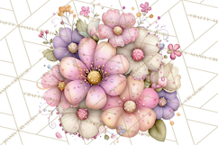 Magic Garden Bugs Clipart PNG, Pastel Fairy Garden Png Product Image 5