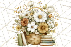 Vintage Spring Florals Clipart, Cottagecore Flower Png Product Image 5