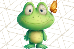 Frog Storybook Clipart, Cute Cartoon Frog Illustrations Png Product Image 2