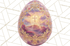 Christian Easter Clipart PNG, Resurrection Easter Egg Product Image 2