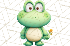 Frog Storybook Clipart, Cute Cartoon Frog Illustrations Png Product Image 3