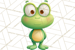 Frog Storybook Clipart, Cute Cartoon Frog Illustrations Png Product Image 4