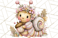 Magic Garden Bugs Clipart PNG, Pastel Fairy Garden Png Product Image 4