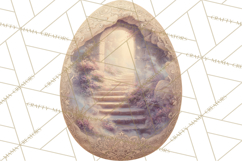 Christian Easter Clipart PNG, Resurrection Easter Egg Product Image 5
