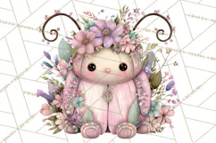 Magic Garden Bugs Clipart PNG, Pastel Fairy Garden Png Product Image 5