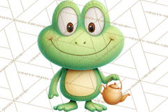 Frog Storybook Clipart, Cute Cartoon Frog Illustrations Png Product Image 2