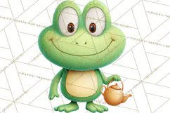 Frog Storybook Clipart, Cute Cartoon Frog Illustrations Png Product Image 2