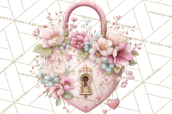 Floral Girl Power Clipart, Girly Feminine Icons Png Product Image 2