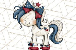 Patriotic Animals Clipart, Whimsical Red White Blue American Product Image 4