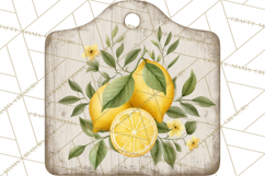 Farmhouse Lemon Kitchen Clipart, Lemon Kitchen Appliances Product Image 4
