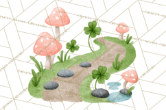 Cottagecore St Patrick’s Day Clipart, Mini Irish Cottage Png Product Image 4