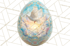 Christian Easter Clipart PNG, Resurrection Easter Egg Product Image 3