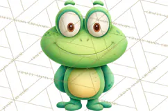Frog Storybook Clipart, Cute Cartoon Frog Illustrations Png Product Image 3